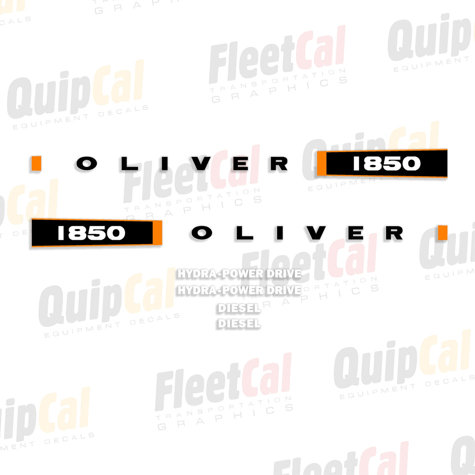 Oliver Tractor Decals