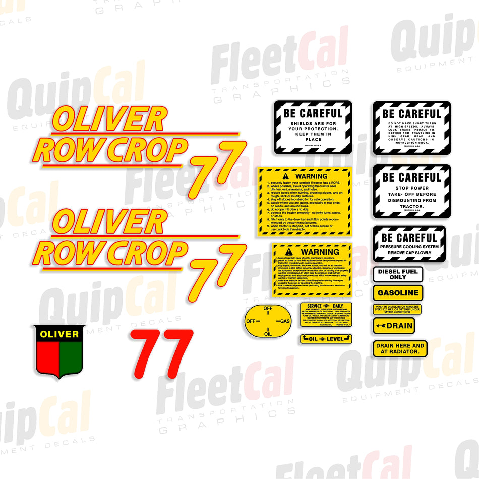 Oliver Tractor Decals