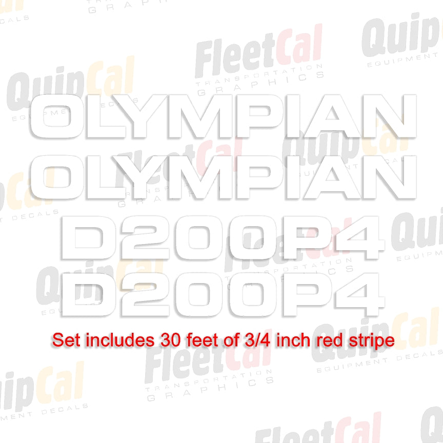 Olympian Generator Decals