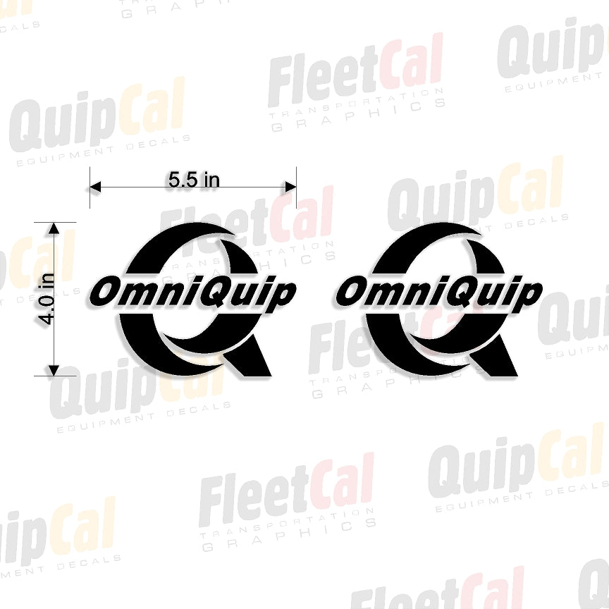 OmniQuip Logo Decal Pair