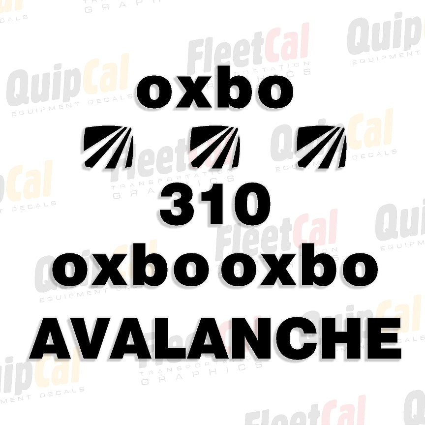 Oxbo Hay and Forage Equipment Decals