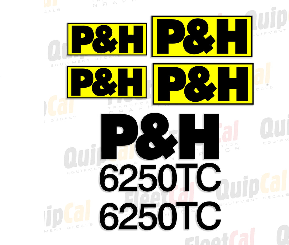 P&H Crane Decals