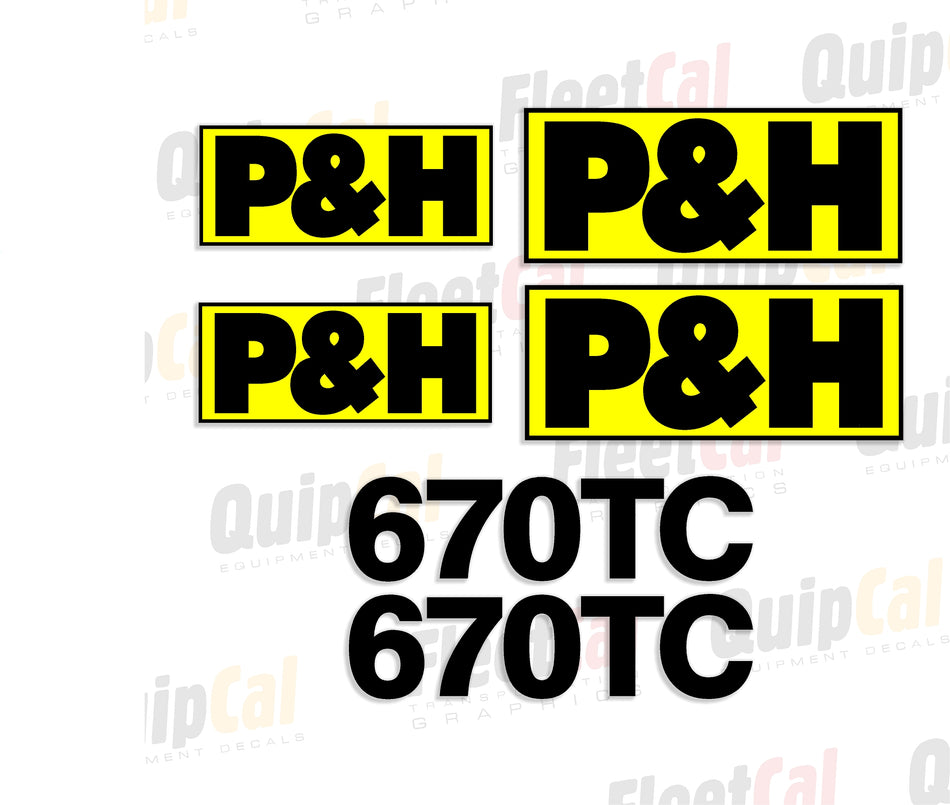 P&H Crane Decals