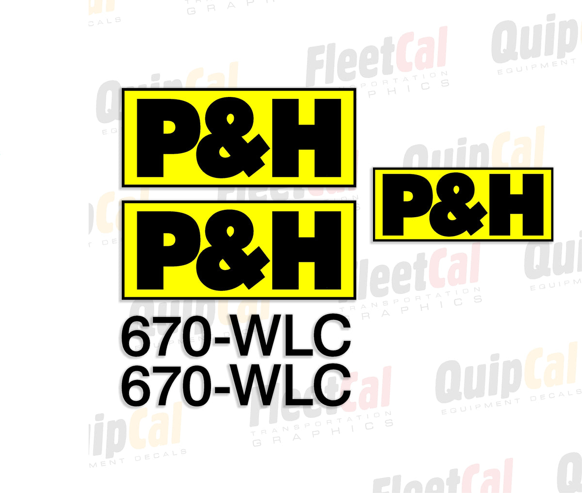 P&H Crane Decals