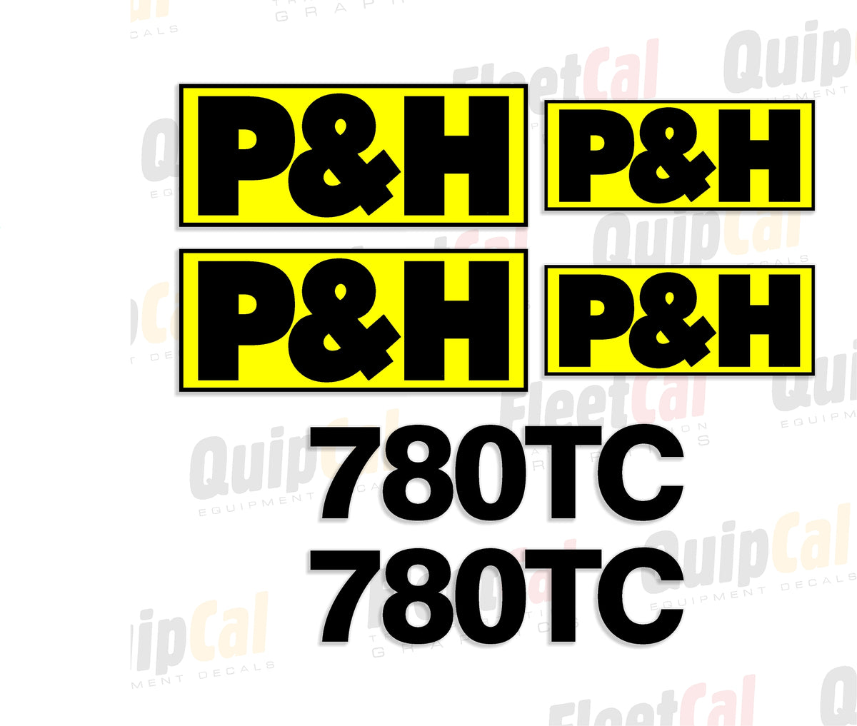 P&H Crane Decals