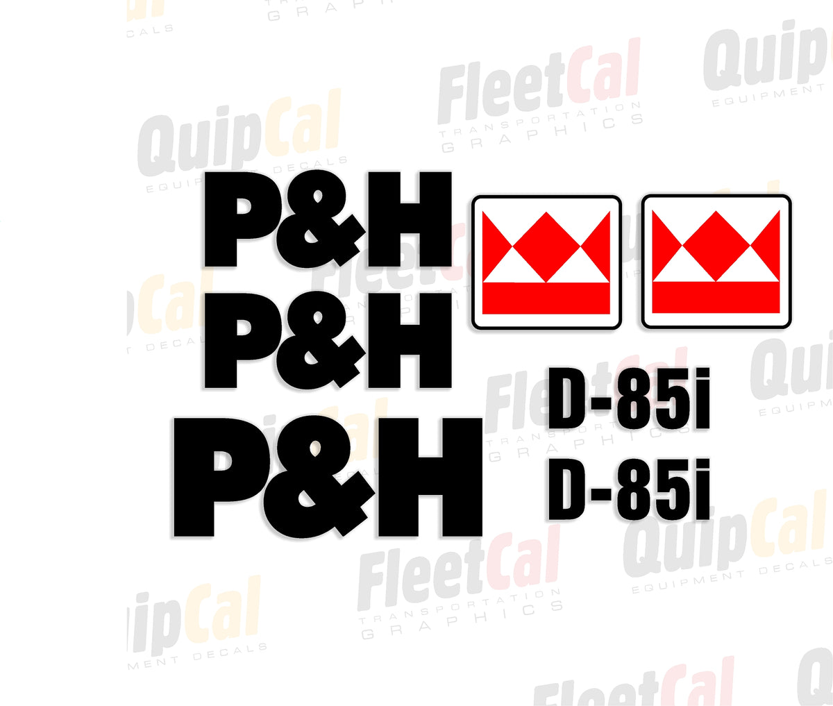 P&H Crane Decals