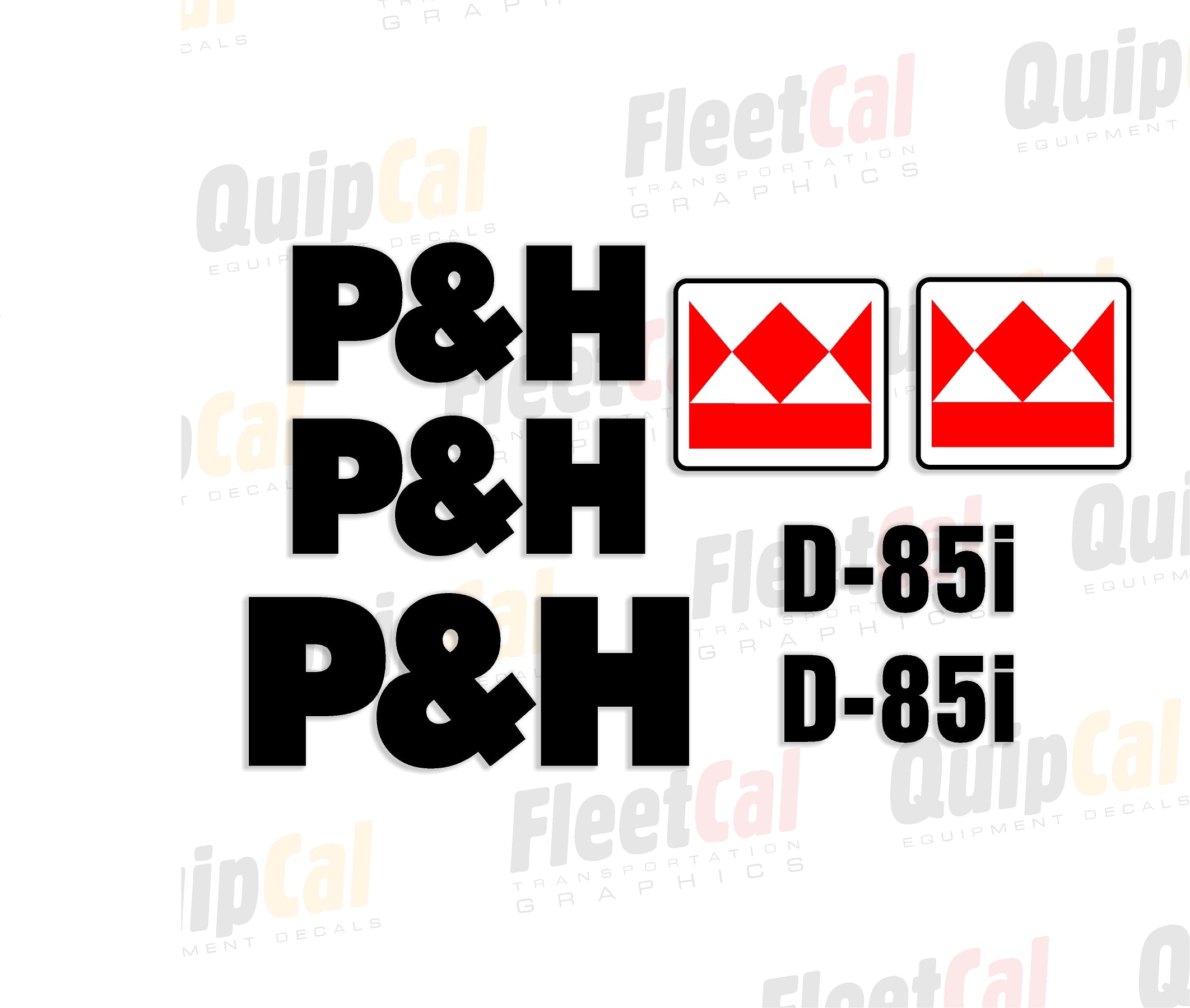 P&H Crane Decals