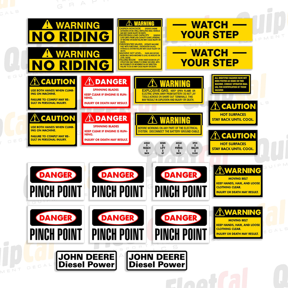 Telehandler Safety Decals