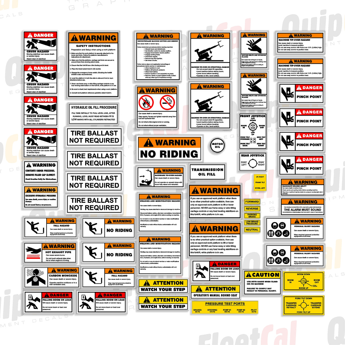 Decals for Pettibone and Traverse Telehandlers