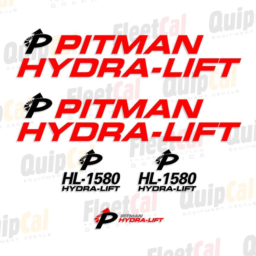 Pitman Crane Decals