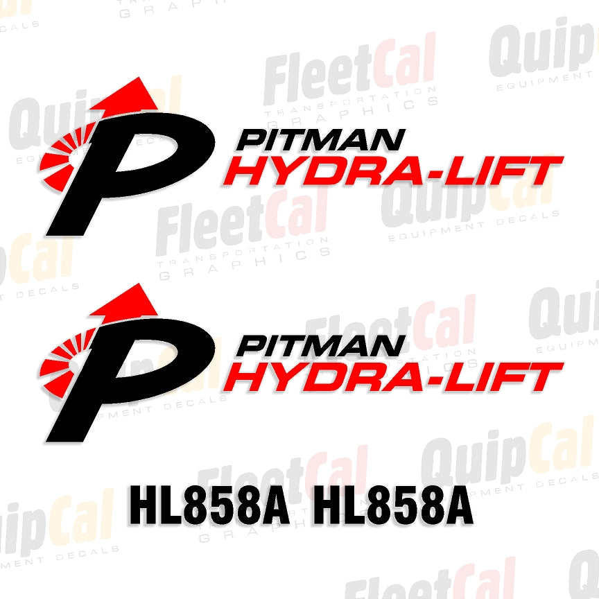 Pitman Crane Decals