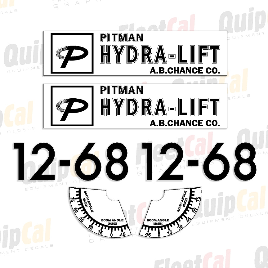 Pitman Crane Decals