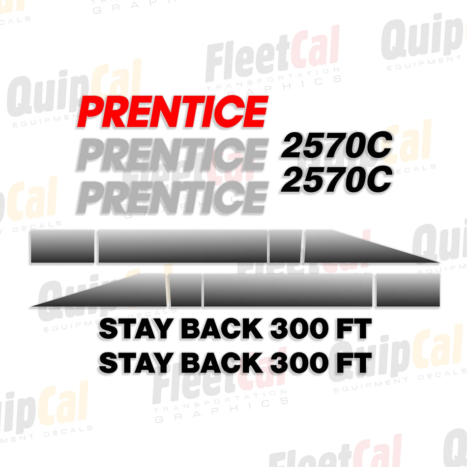 Prentice Feller Buncher Decal Set