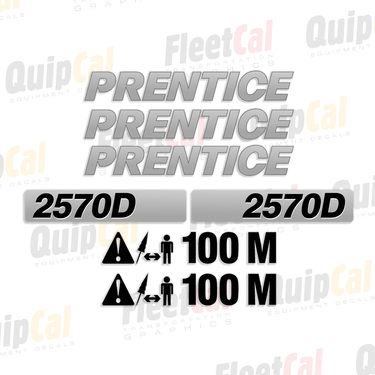 Prentice Mulcher Decal Set