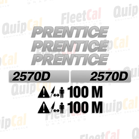 Prentice Mulcher Decal Set