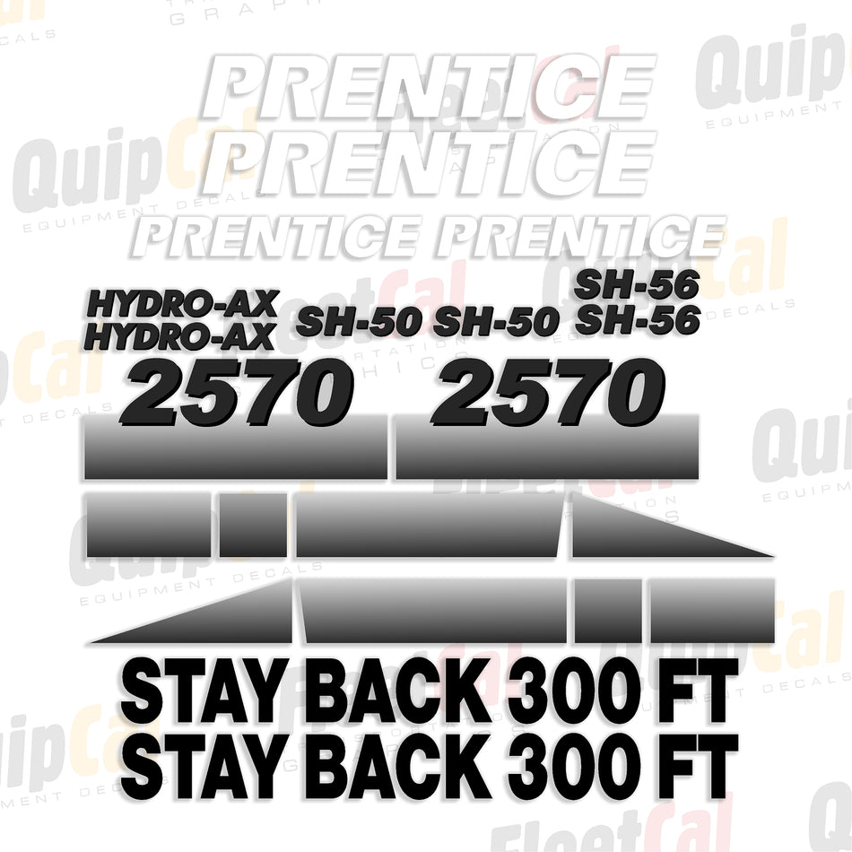 Prentice Feller Buncher Decal Set