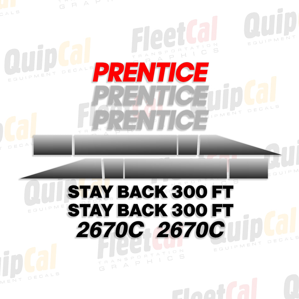 Prentice Feller Buncher Decal Set