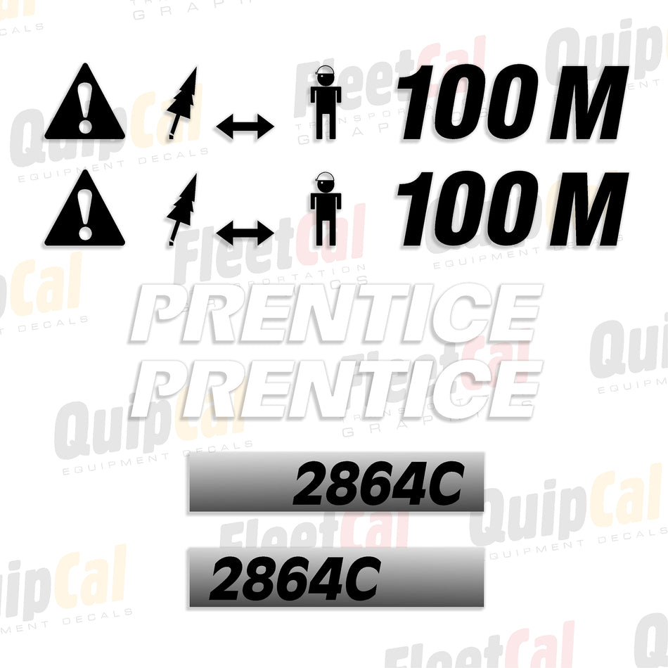 Prentice Mulcher Decal Set