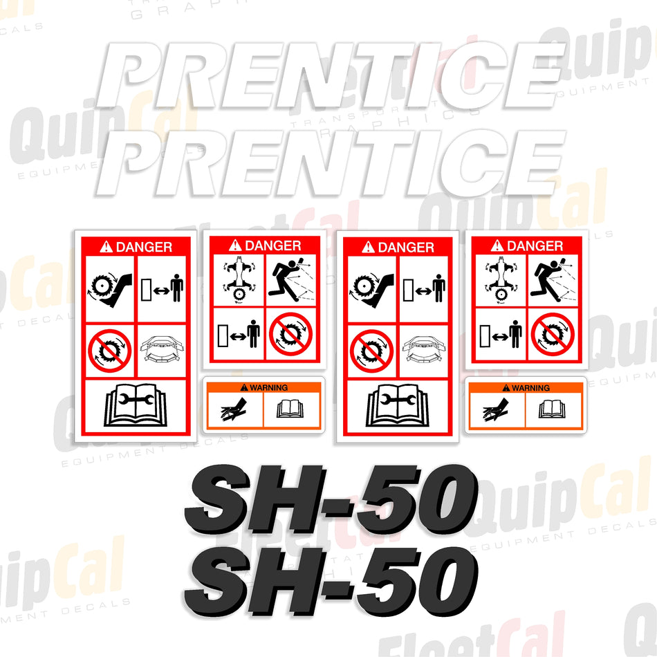 Prentice Feller Buncher Cutter Head Decals