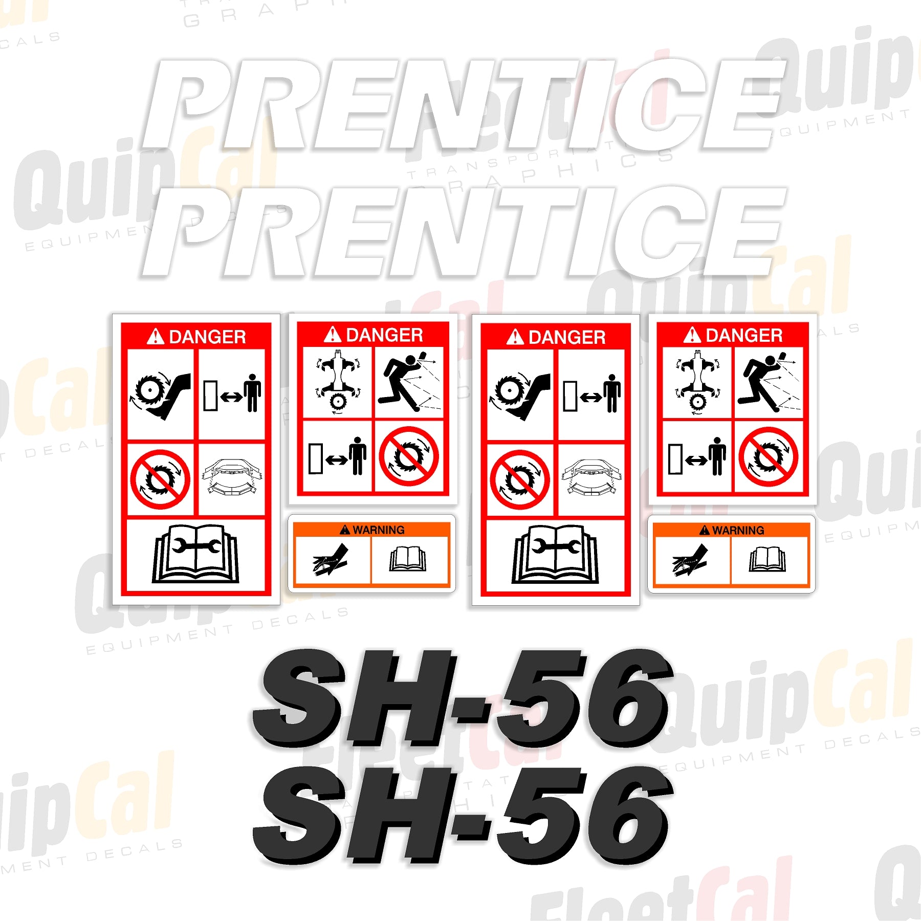 Prentice Feller Buncher Cutter Head Decals