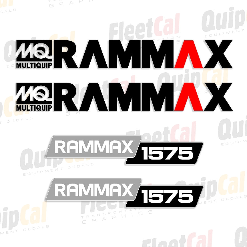 Rammax Compactor Decals