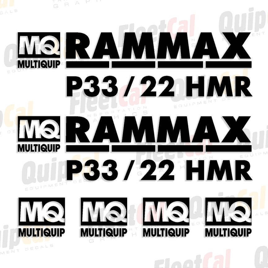 Rammax Compactor Decals