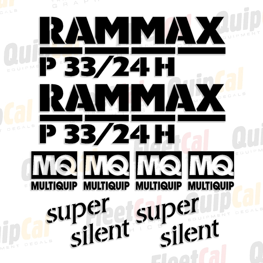 Rammax Compactor Decals