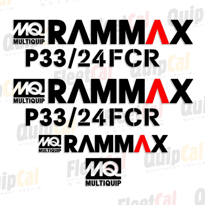 Rammax Compactor Decals