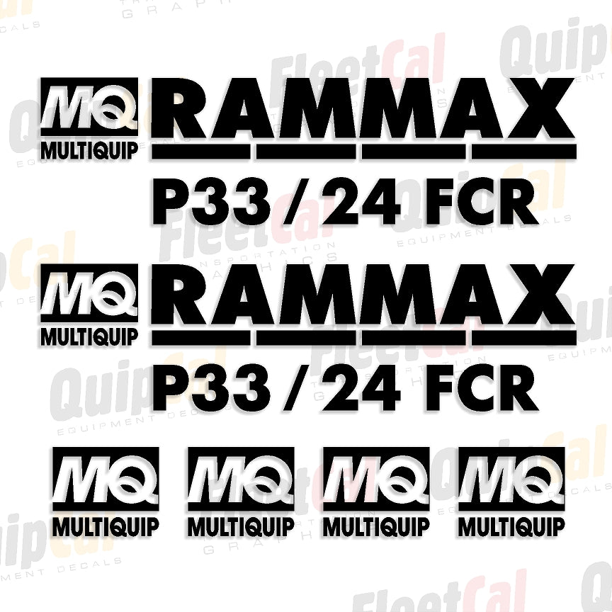 Rammax Compactor Decals