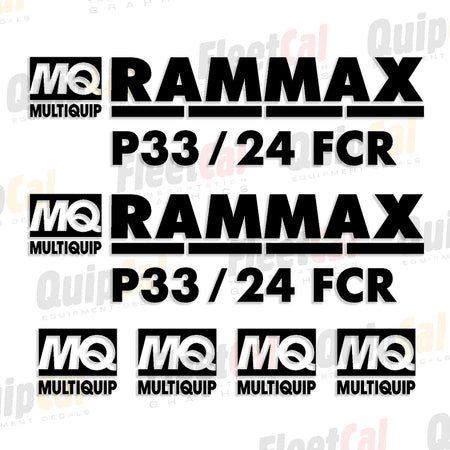 Rammax Compactor Decals