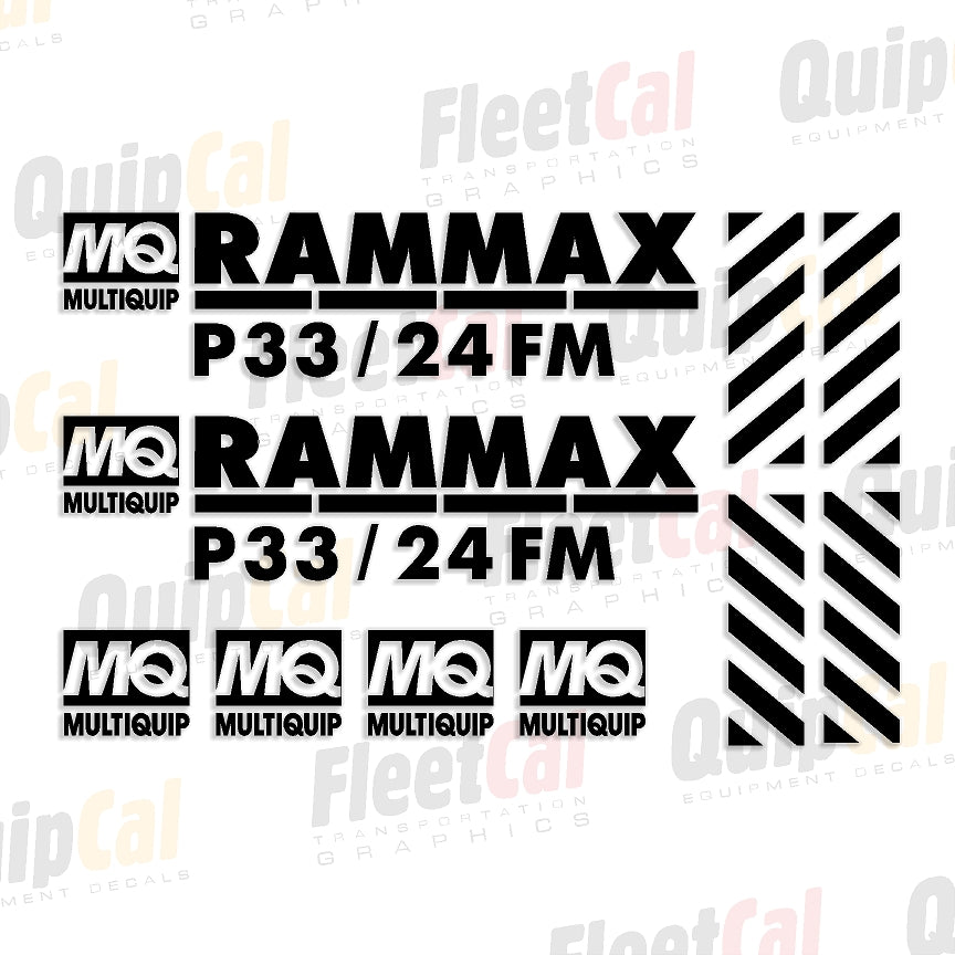 Rammax Compactor Decals