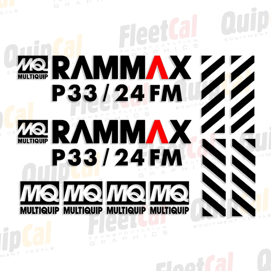 Rammax Compactor Decals