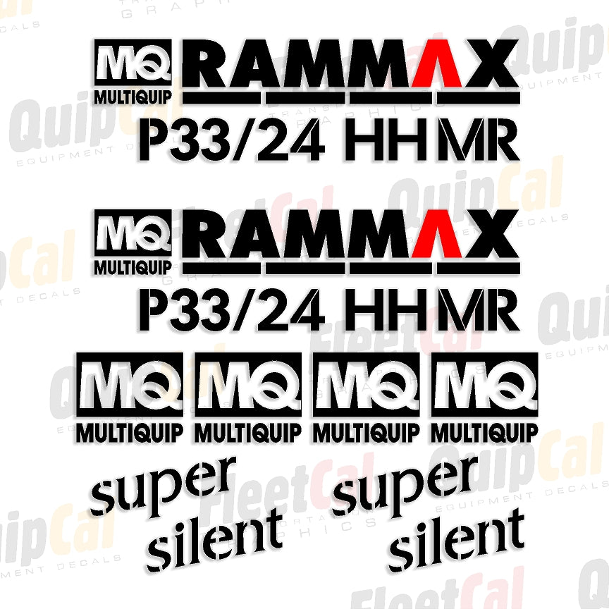 Rammax Compactor Decals