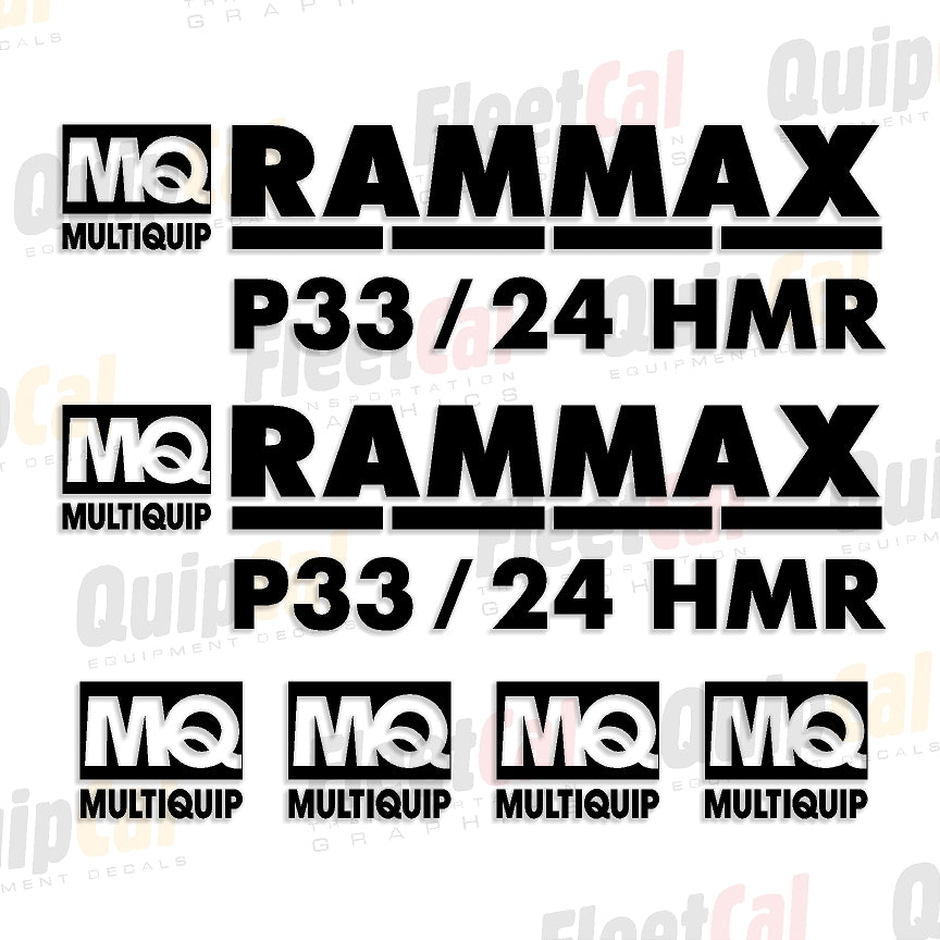 Rammax Compactor Decals