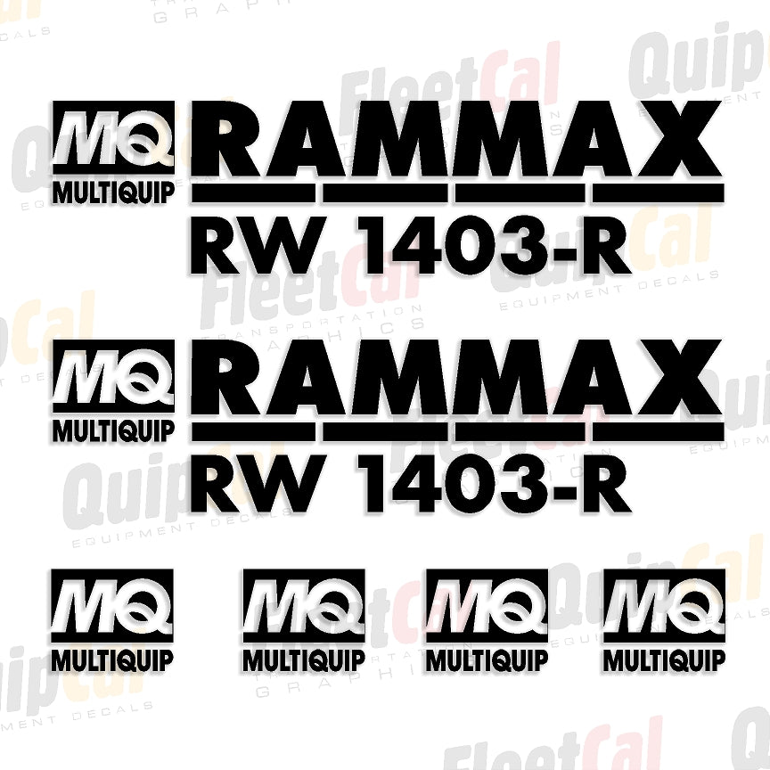 Rammax Compactor Decals