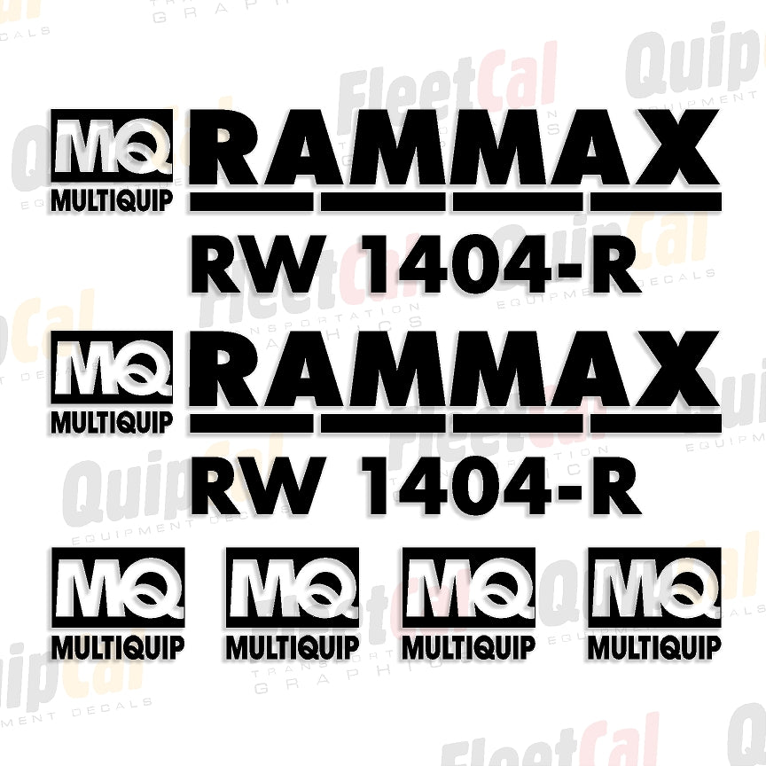 Rammax Compactor Decals