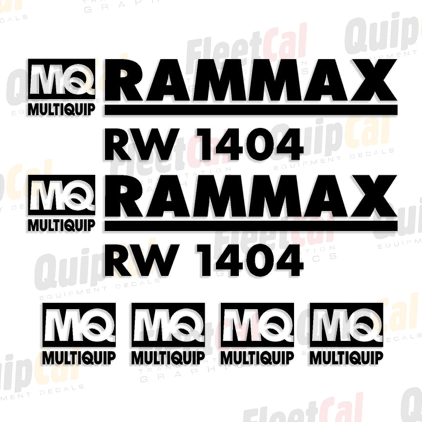 Rammax Compactor Decals