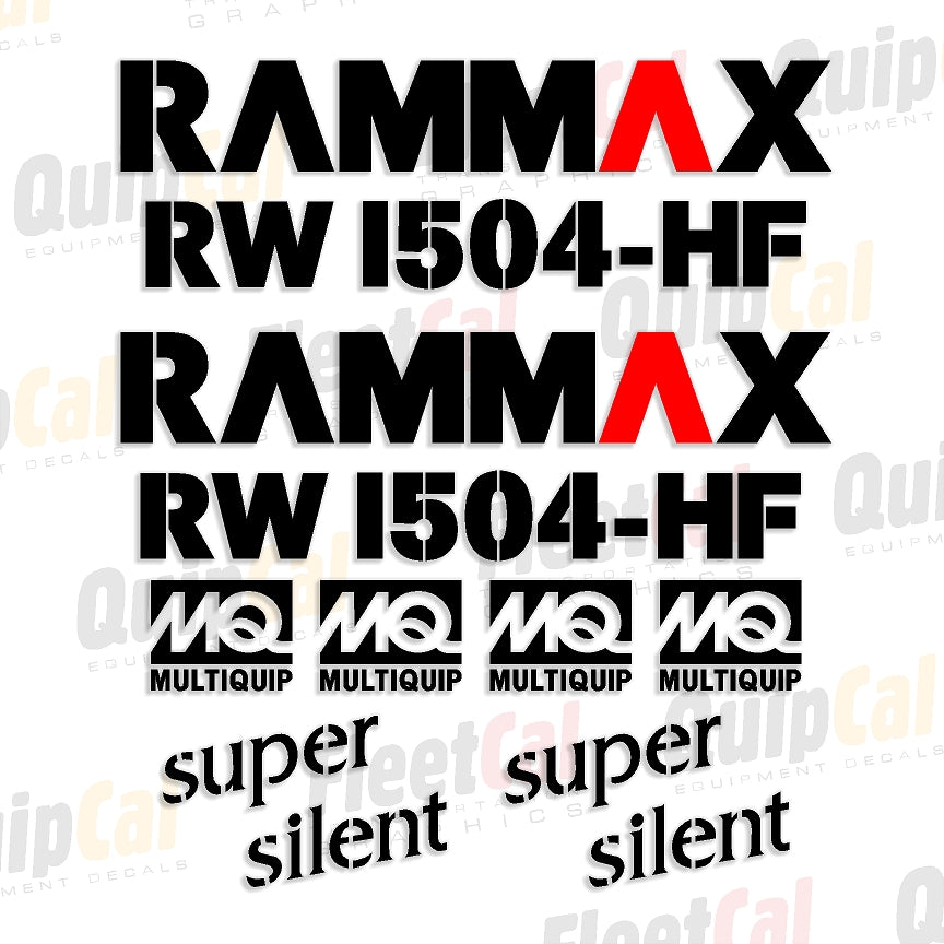 Rammax Compactor Decals