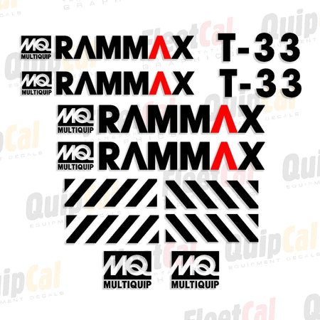 Rammax Compactor Decals