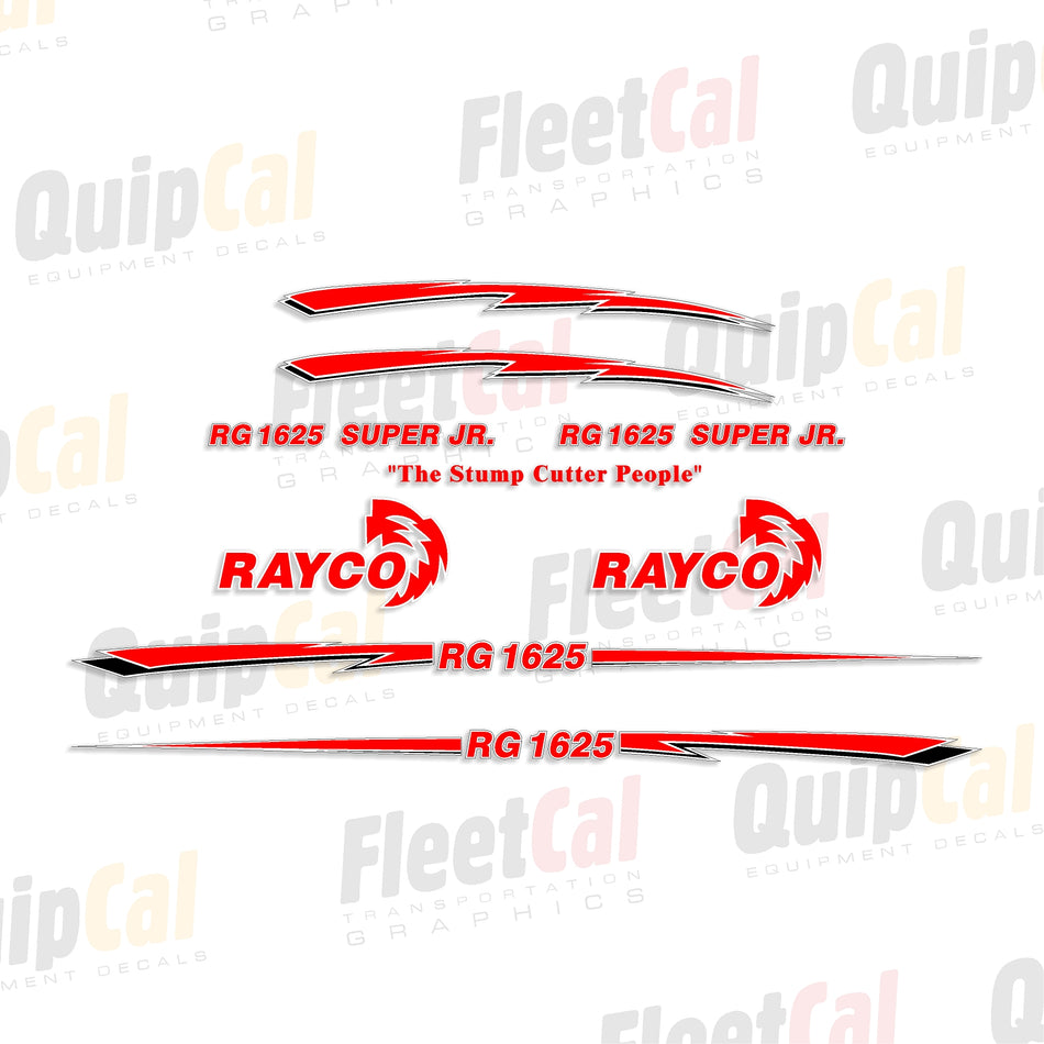 Rayco RG1625 Super Jr. Marking Decal Set