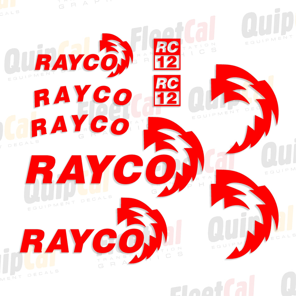 Rayco RC 12 Marking Decal Set