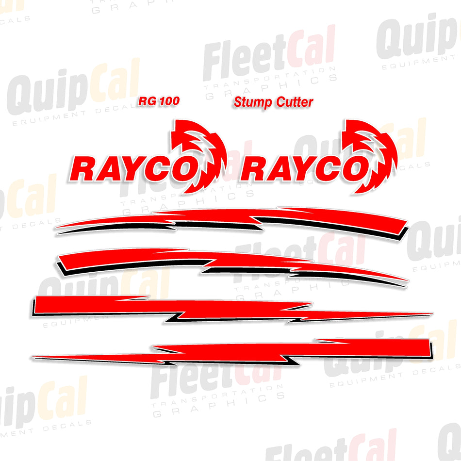 Rayco RG100 Marking Decal Set