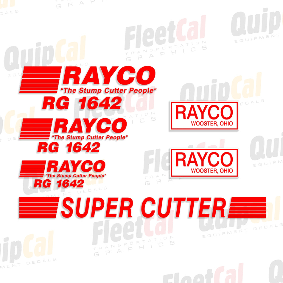 Rayco RG1642 Marking Decal Set