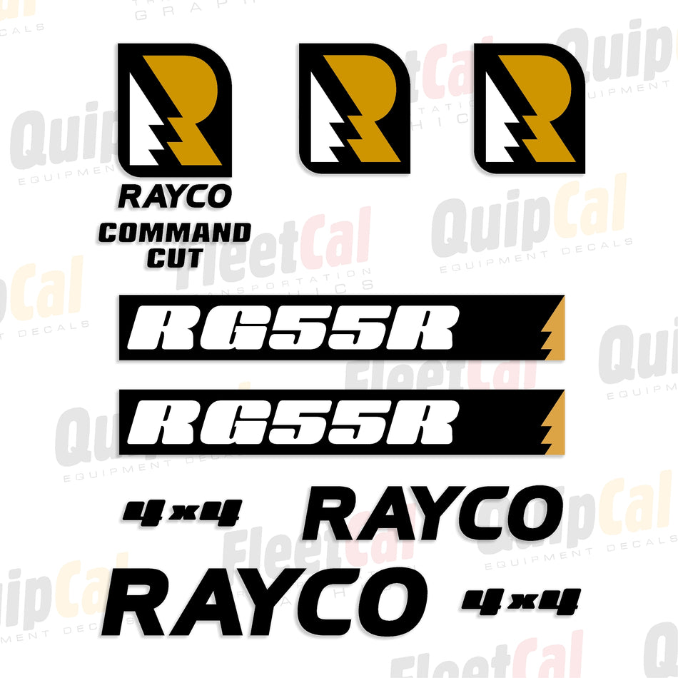 Rayco RG55R 2016 Model Marking Decal Set