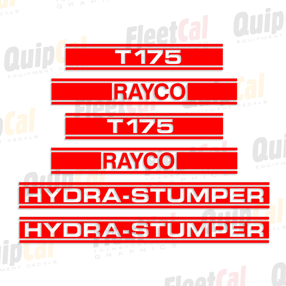 Rayco T175 Marking Decal Set