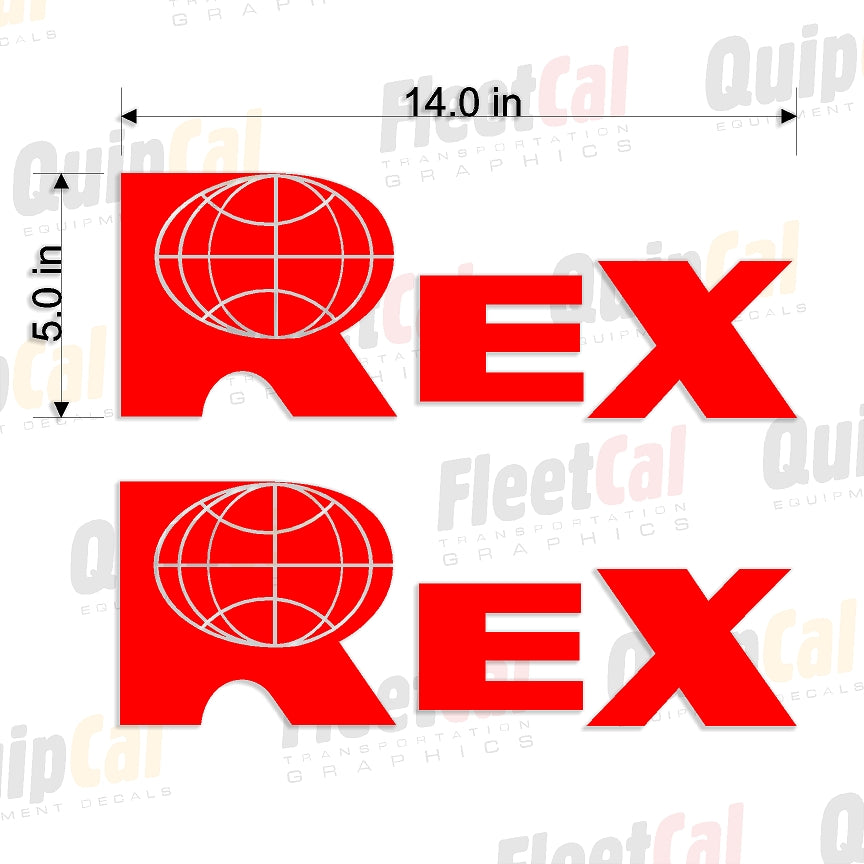 Rex Compactor Decals