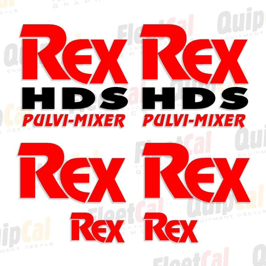 Rex Soil Stabilizer Decals