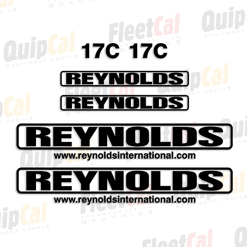 Reynolds 17C Pull Scraper Marking Decal Set – Truck and Equipment Decals