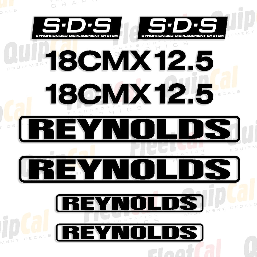 Juego de calcomanías para marcar raspadores de tracción Reynolds 18 CMX 12.5