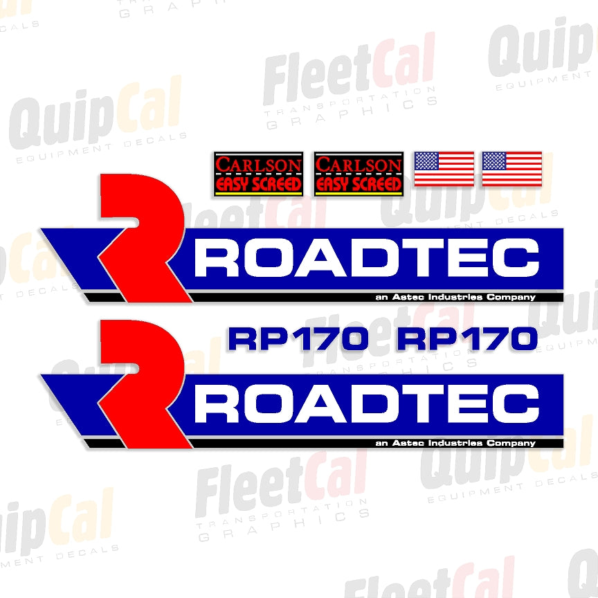 Roadtec Paver Decals